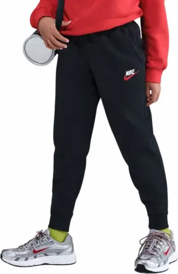 Pantallona sportive Nike Sportswear Club Fleece për fëmijë, të zeza