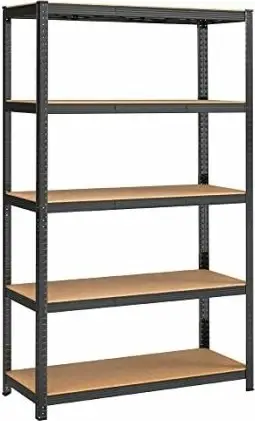 Raft metalik SONGMICS GLR060B01, 5 nivele, 60 x 120 x 200 cm, kapacitet 875 kg, zi