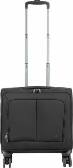 Çantë trolley udhëtimi RIVACASE 8481, 20\", për laptop 15.6\", 25 L, ECO RPET, e zezë