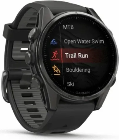 Orë inteligjente Garmin Fenix 8 Sapphire 43mm, ekran AMOLED, GPS, e zezë - 2