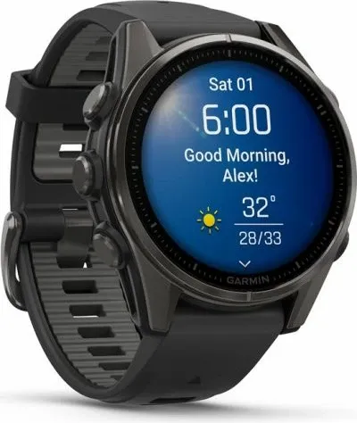 Orë inteligjente Garmin Fenix 8 Sapphire 43mm, ekran AMOLED, GPS, e zezë - 5