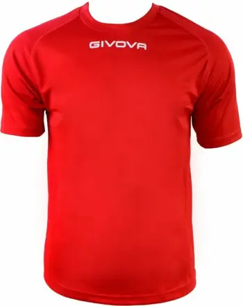 Fanellë futbolli Givova për meshkuj dhe fëmijë, e kuqe