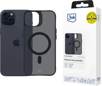 Mbështjellës 3mk Smoke MagCase me MagSafe për iPhone 15, gjysmë-transparent