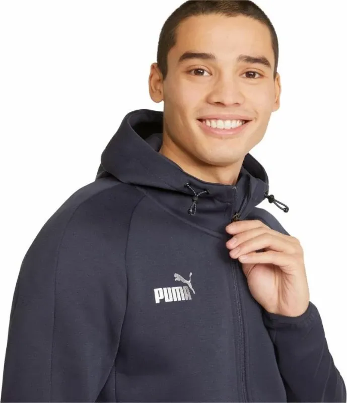 Duks me kapuç Puma për meshkuj, blu marin - 5