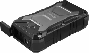 Powerbank Sandberg Survivor 420-99, 27000 mAh, PD 65W, IP66, wireless 15W, e zezë/gri, set me karabiner + kabllo USB-C