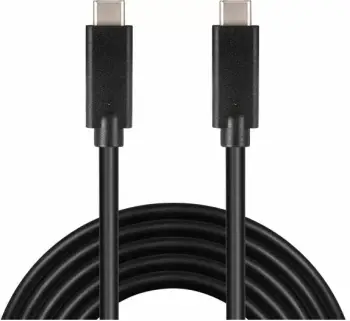 Kabllo USB Sandberg USB C në USB C, 2 m, 65W, e zezë