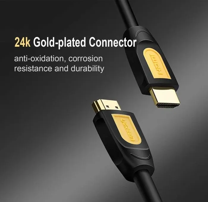 Kabllo HDMI UGREEN 10170 v1.4 10m, e zezë - 2