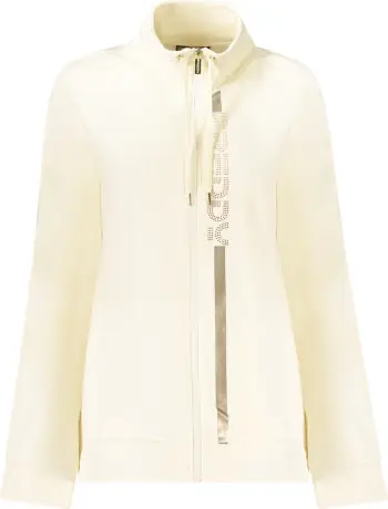 Duks për femra FREDDY zip-up, të bardhë