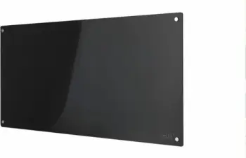 Radiator panel konvektor MILL GL1200WIFI3B 1200W Wi‑Fi, xham, montim n’mur, e zezë