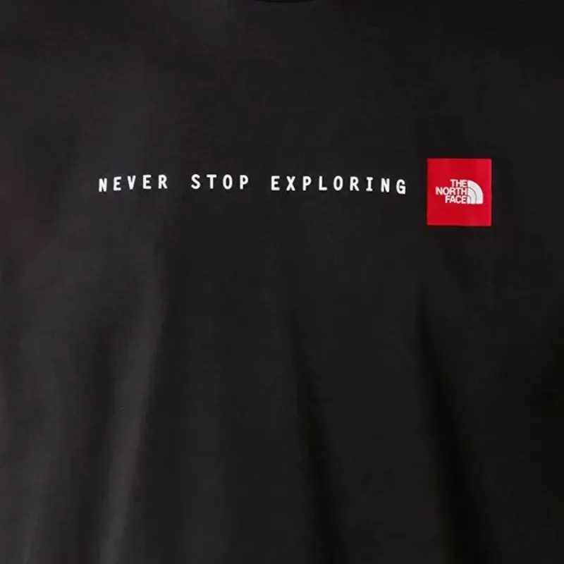 Maicë meshkuj The North Face SS Never Stop Exploring Tee, e zezë - 3