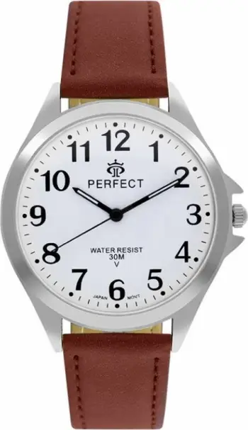 Orë dore për meshkuj PERFECT GXB412-02, kafe