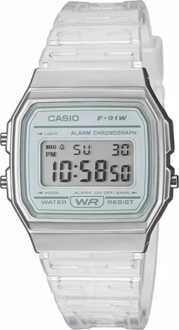 Orë dore Casio unisex, transparente