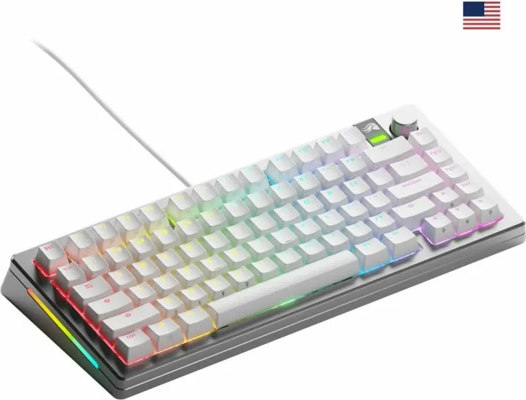 Tastierë gaming Glorious GMMK 3 PRO 75%, argjendtë - 1