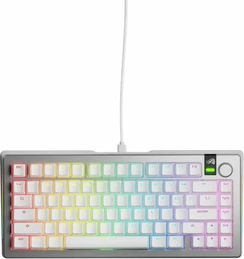 Tastierë gaming Glorious GMMK 3 PRO 75%, argjendtë - 2