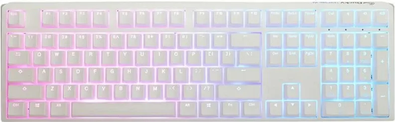 Tastierë gaming Ducky One 3 RGB, e bardhë - 1