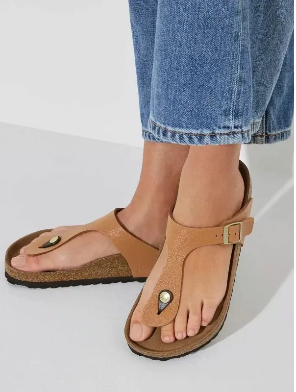 Papuqe për femra Birkenstock, të kafta - 4