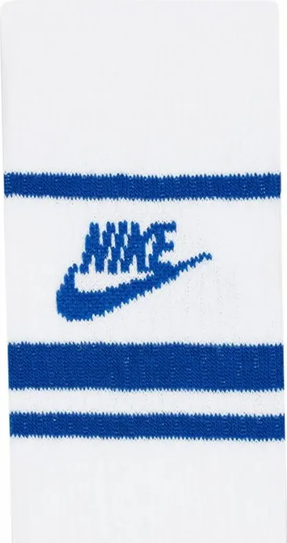 Çorape Nike për meshkuj dhe femra, të bardha dhe blu - 3