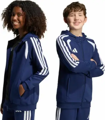 Duks për fëmijë adidas Tiro 26 League Sweat Full Zip KF3322, i kaltër