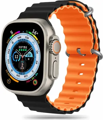 Byzylyk Tech-Protect Iconband për Apple Watch 42 49mm, TPU, black orange