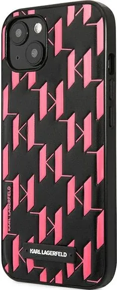 Mbështjellës Karl Lagerfeld Monogram Plaque për iPhone 13/14/15 6.1", Rozë - 2