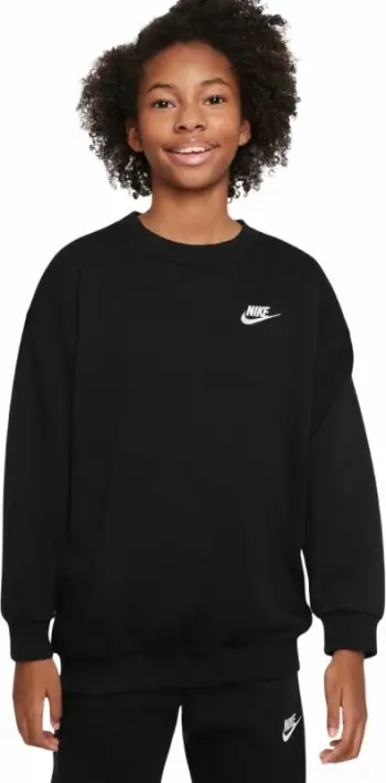 Duks për fëmijë Nike Sportswear Club Fleece FD2923 010, i zi