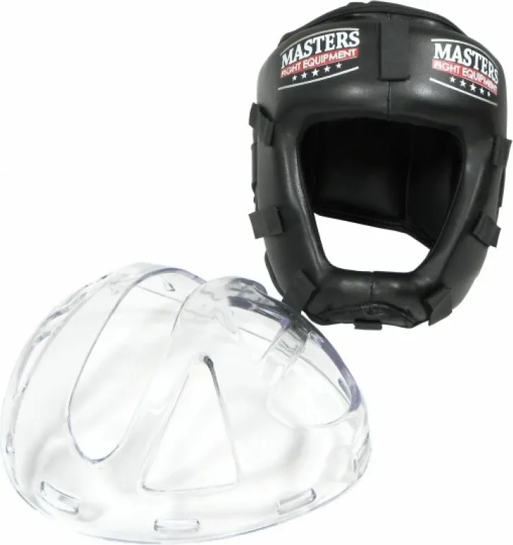 Helmetë për boksim Masters, unisex, e zezë - 2