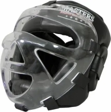 Helmetë për boksim Masters, unisex, e zezë - 3