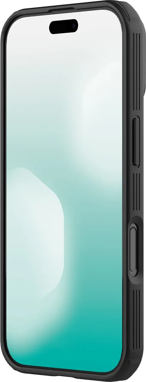 Mbështjellës Nillkin CamShield Pro për iPhone 17 Air, MagSafe, PC+TPU, gjysmë-transparent mat, e zezë transparente - 3
