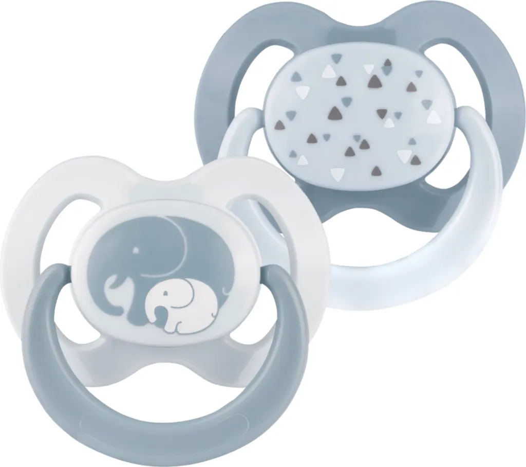 Mema ortodontike me kuti sterilizimi (0-6 muaj) Babynova, 2 copë - 1