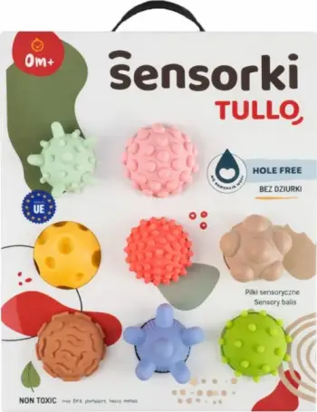 Lodra sensorike Tullo Sensorki, 8 topa, pa vrima, ngjyra pastel
