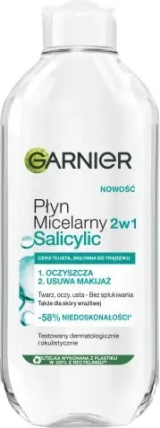 Ujë micelar për femra Garnier me acid salicilik, 400ml
