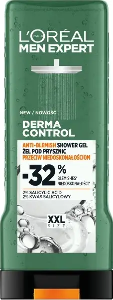 Xhel dushi për burra L'Oreal Paris Men Expert Derma Control 400ml