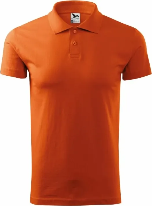 Fanellë polo për meshkuj Malfini, portokalli - 5