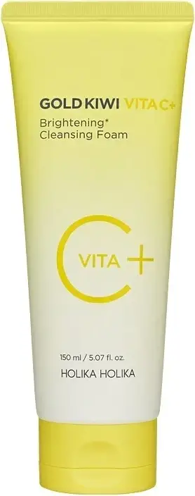 Shkumë pastruese për fytyrë HOLIKA HOLIKA Gold Kiwi Vita C+ për femra, 150ml