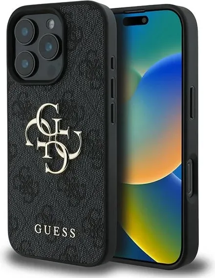 Mbështjellës Guess 4G Big Logo për iPhone 16 Pro, 6.3", i zi - 1