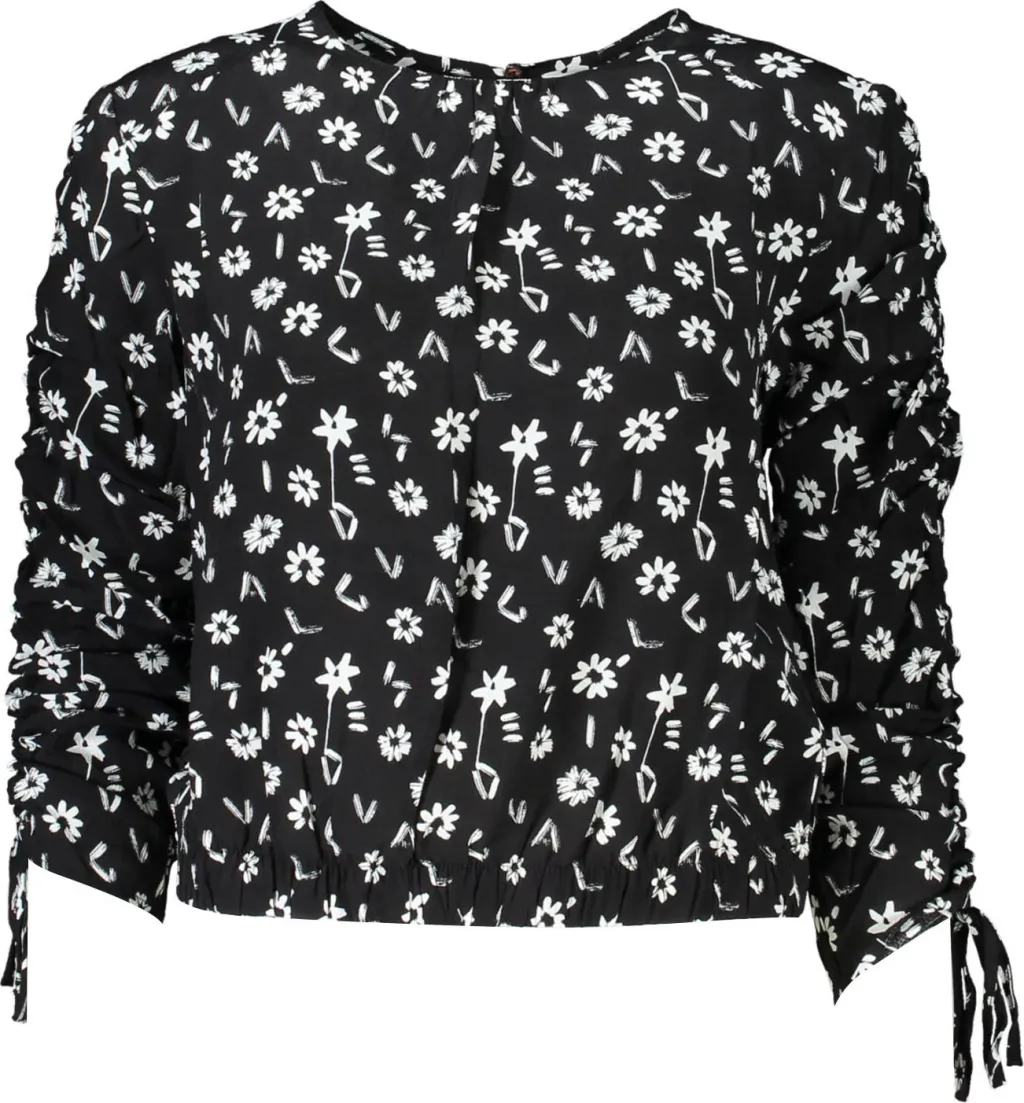 Bluzë DESIGUAL për femra, e zezë - 1