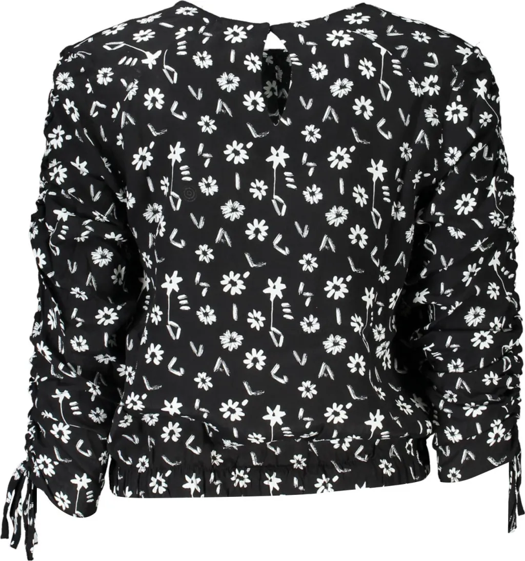 Bluzë DESIGUAL për femra, e zezë - 2