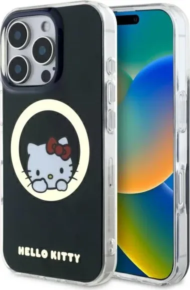 Mbështjellës Hello Kitty IML Sweet Kitty MagSafe për iPhone 16 Pro, zi - 1