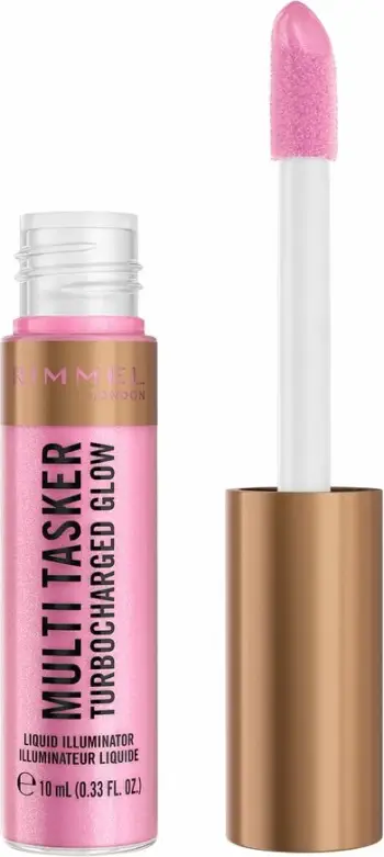 Blush i lëngshëm ndriçues Rimmel Multi Tasker Turbocharged Glow 001 Not a Basic B për femra, 10ml
