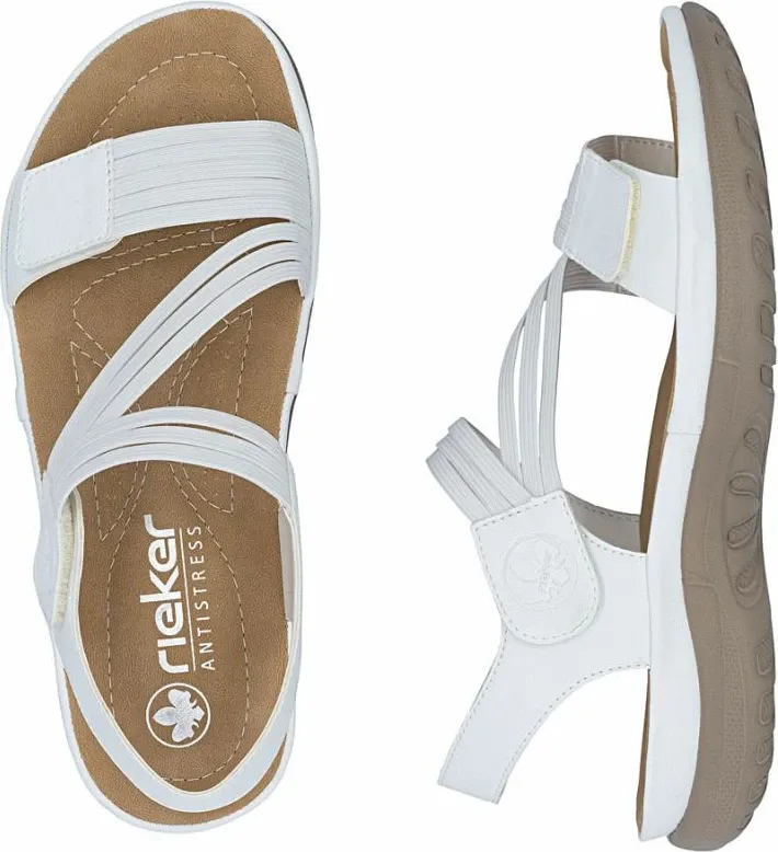 Sandale për femra Rieker 64870-81, të bardha - 4