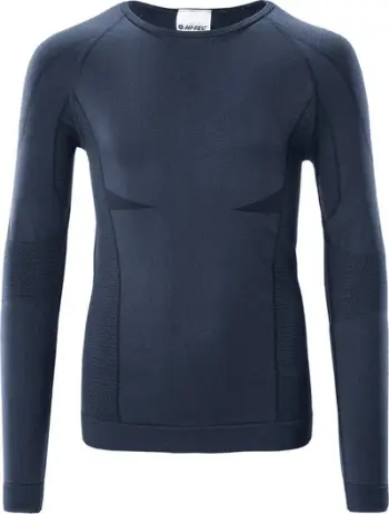 Bluzë termike për fëmijë Hi-Tec Hikro Top Jr 92800372303, me mëngë të gjata, navy