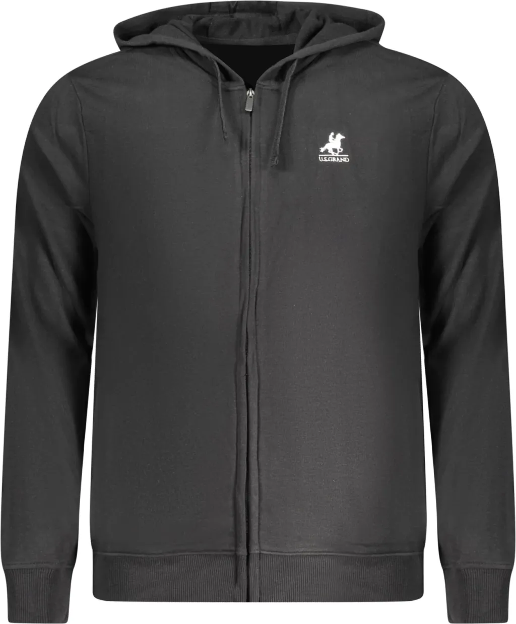 Duks për meshkuj U.S. GRAND POLO zip-up, i zi - 1