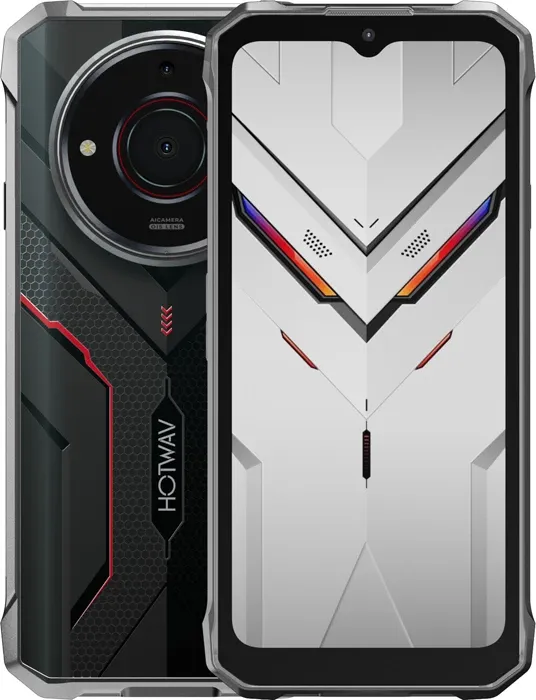 Celular HOTWAV T7S 4GB/128GB 6.52\" HD+ Android 13 IP68/IP69K MIL-STD-810H Dual SIM 6280mAh USB-C, i zi, set me kabllo + karikues + film mbrojtës - 1