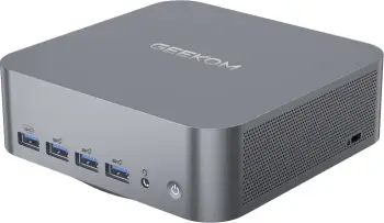 Mini kompjuter GEEKOM GT1 MEGA, Intel Core Ultra 9 185H, 16GB DDR5, SSD 1TB, Windows 11 Pro, gri