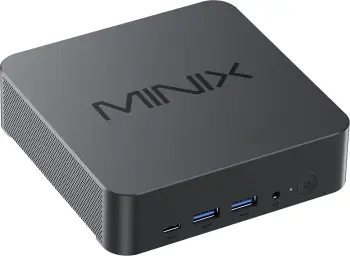 Mini kompjuter Minix N512i5, Intel Core i5-12600H, 16GB RAM DDR5, 1TB NVMe SSD, Windows 11 Pro, gri, set me VESA/HDMI/adapter
