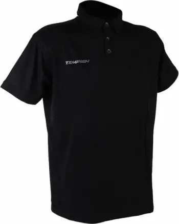 Fanellë polo për meshkuj Tempish Teem 2, ngjyrë e zezë