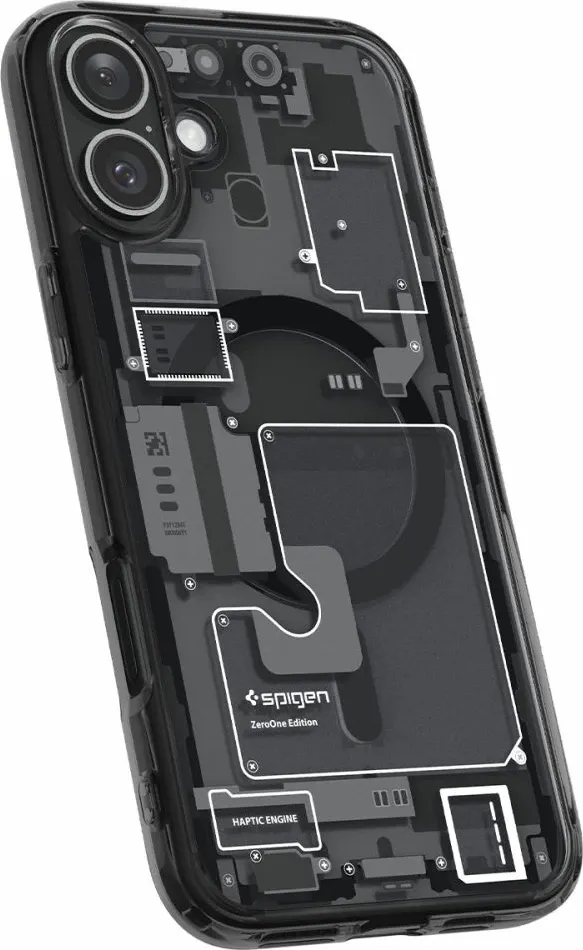 Mbështjellës telefoni Spigen Ultra Hybrid MagSafe Zero One, për iPhone 16, transparent - 5