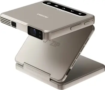 Projektor portativ Aurzen Zip AU-PJ-ZP001M-USGD0, DLP 720p, 100 ANSI, bateri 5000 mAh, Gold