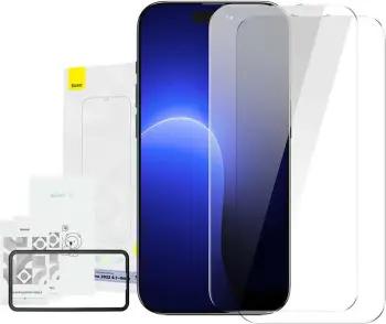 Xham i temperuar Baseus Crystal 0.3mm për iPhone 14 Pro, set prej 2 copë