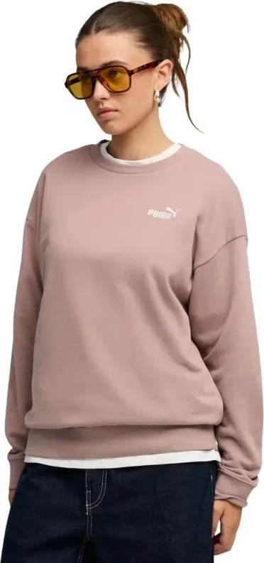 Duks për femra Puma ESS Small No. 11 Logo Relaxed Crew, rozë - 1